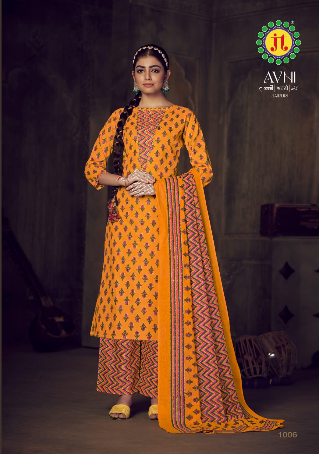 Avni By Jt Printed Cotton Dress Material Catalog
